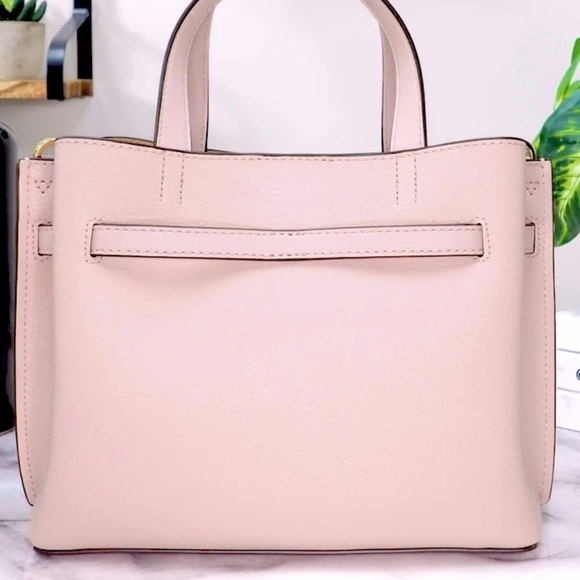 🌷BRAND new michael kors blush pink small pebbled leather satchel crossbody bag - Picture 5 of 10